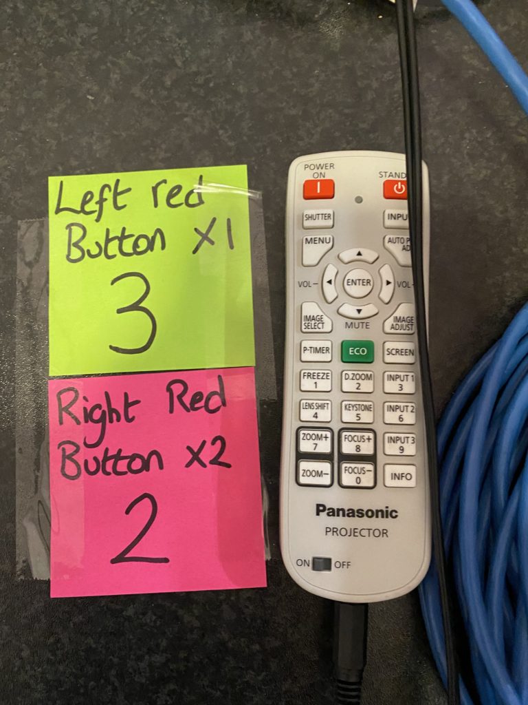 Remote Top Left Button